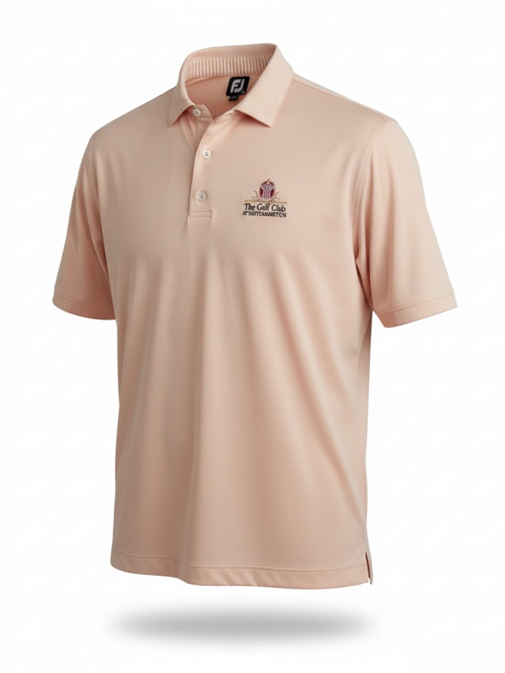 FootJoy Golf Polo XL Peach Performance Shirt Southampton Logo